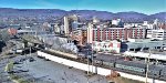 BLW 26 passing downtown Scranton on the uphill / eastbound shove move